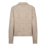 RowCC Collar Cable Knit - Creme - Co'couture