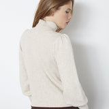 RowCC Puff Rib Roll Neck - Creme - Co'couture