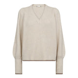 RowCC Puff Rib V - Knit - Ivory - Co'couture