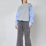 SabinaCC Mix Shirt Sweat - Light Grey - Co'couture