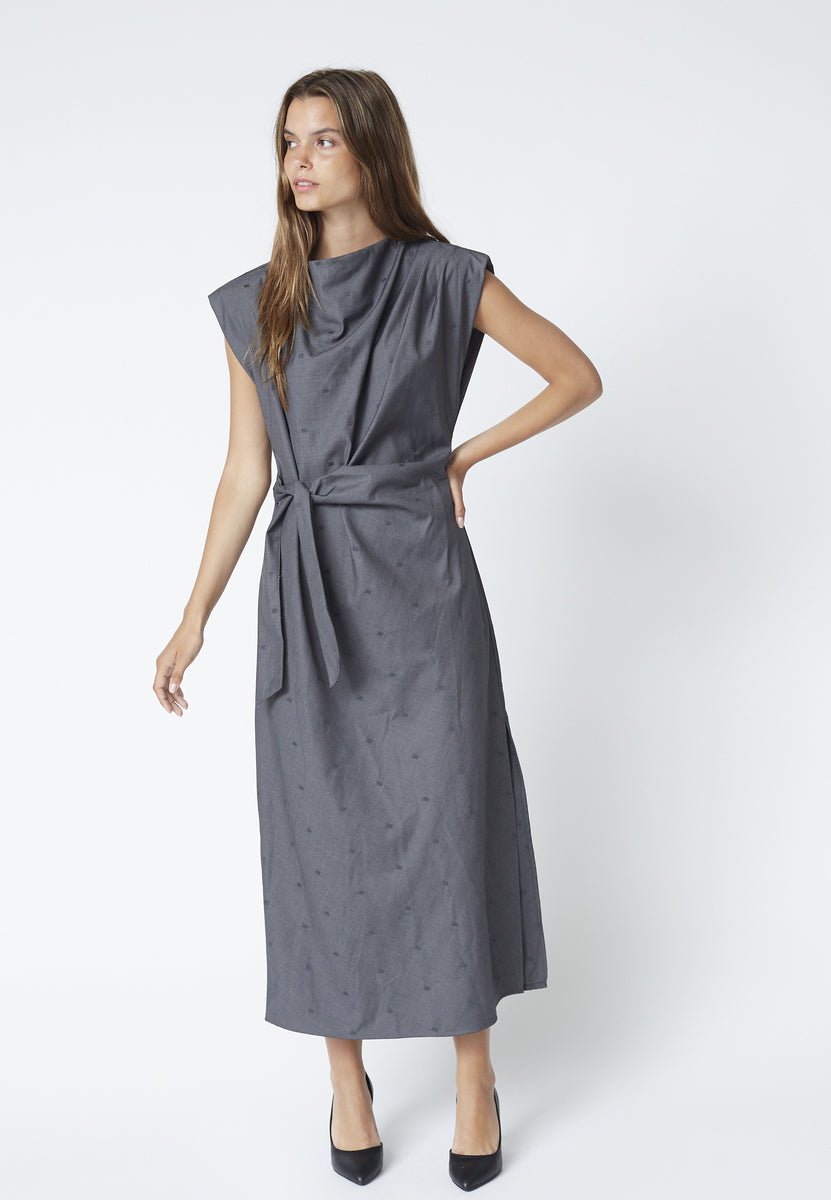 SagaCC Long Dress - Mid Grey - Co'couture