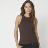SaharaCC Embroidery Tank Top - Mocca - Co'couture