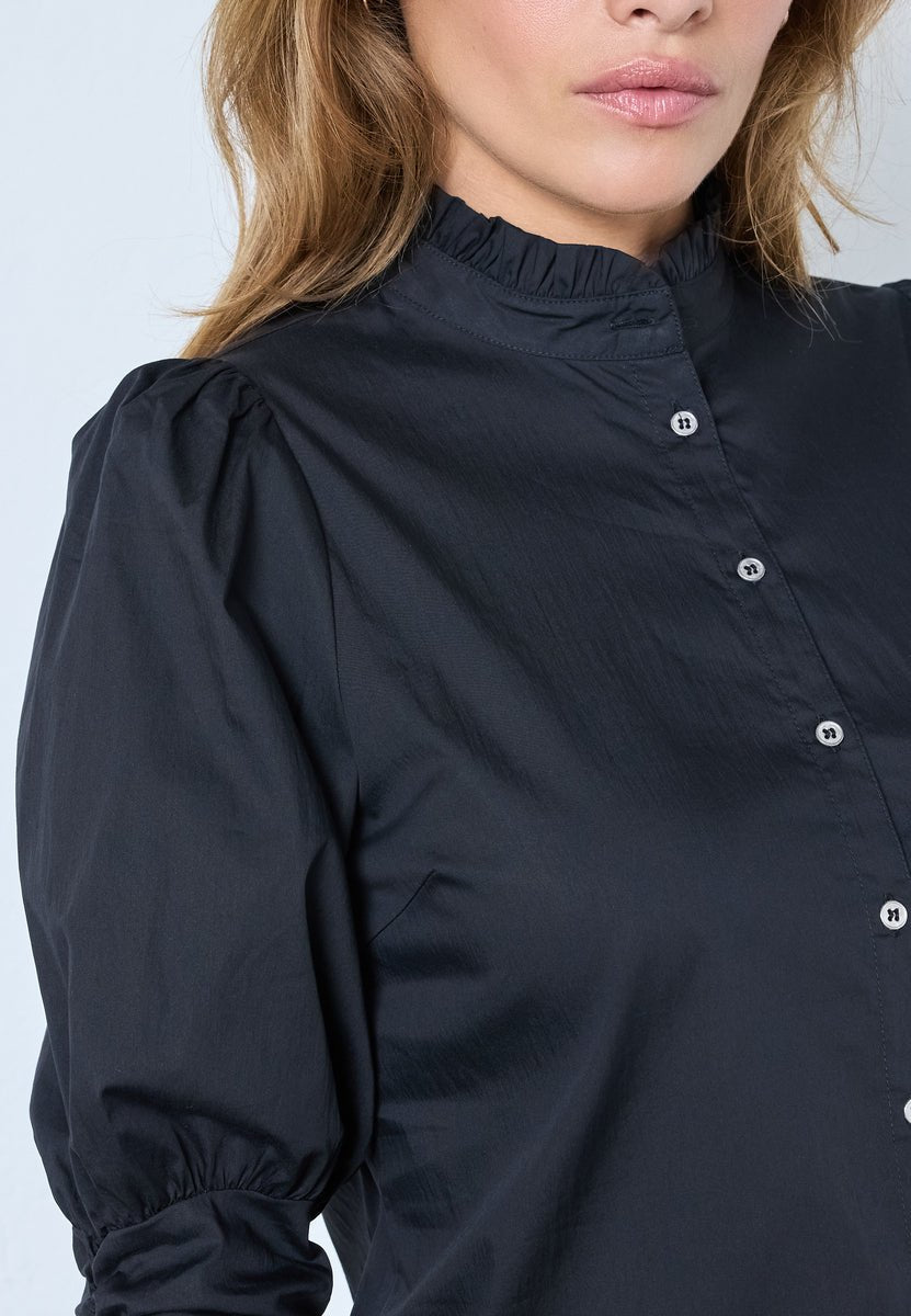 SandyCC Poplin Puff Shirt - Black - Co'couture