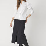SandyCC Poplin Puff Shirt - White - Co'couture