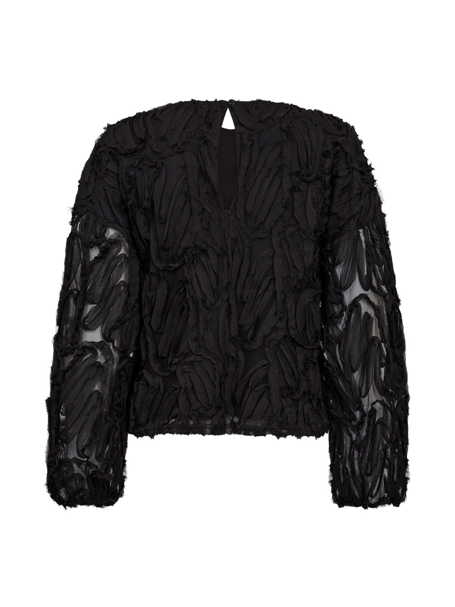 ShaniaCC Fluffy Blouse - Black - Co'couture