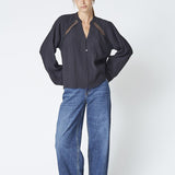 ShinaCC Lace V - Shirt - Black - Co'couture