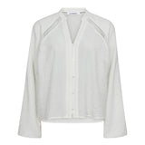 ShinaCC Lace V - Shirt - Off white - Co'couture