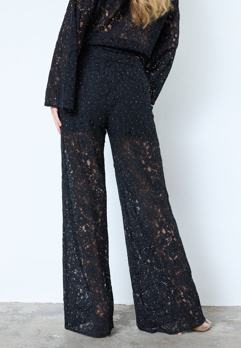 SiaCC Simili Lace Pant - Black - Co'couture