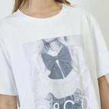 SiaraCC Bow Oversize Tee - White - Co'couture
