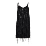 SillaCC Sequin Strap Dress - Black - Co'couture
