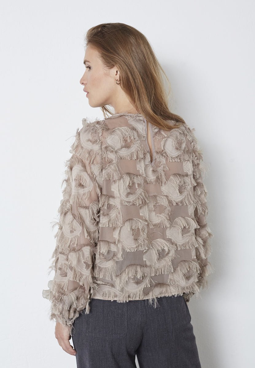 SyraCC Structure Blouse - Walnut - Co'couture