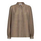 TassyCC Lace Shirt - Taupe - Co'couture