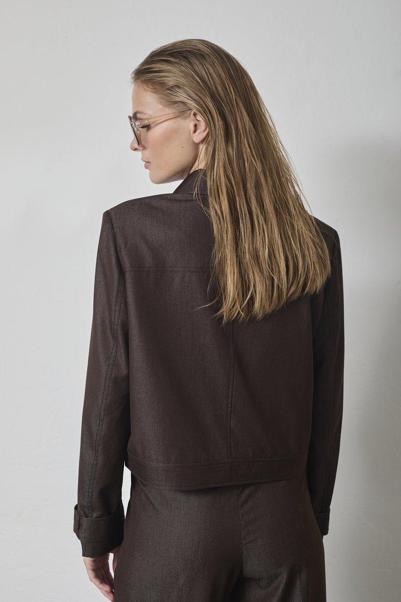 TerryCC Denim Jacket - Dark Brown - Co'couture