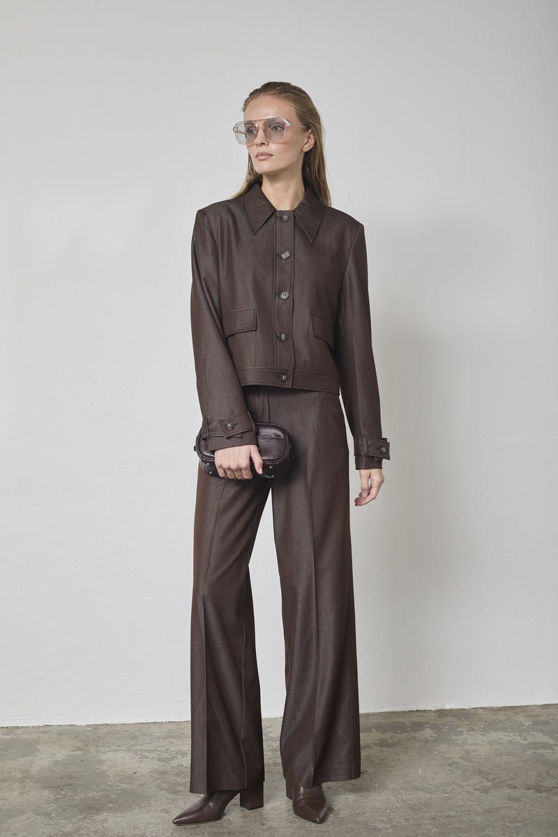 TerryCC Denim Jacket - Dark Brown - Co'couture