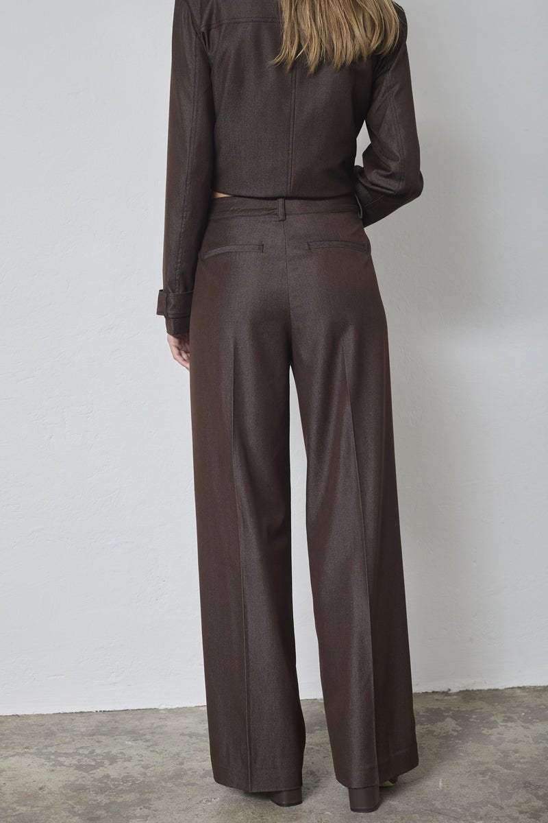 TerryCC Denim Pant - Dark Brown - Co'couture