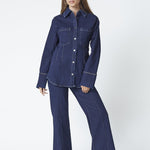 TheoCC Fitted Denim Shirt - Dark Denim - Co'couture