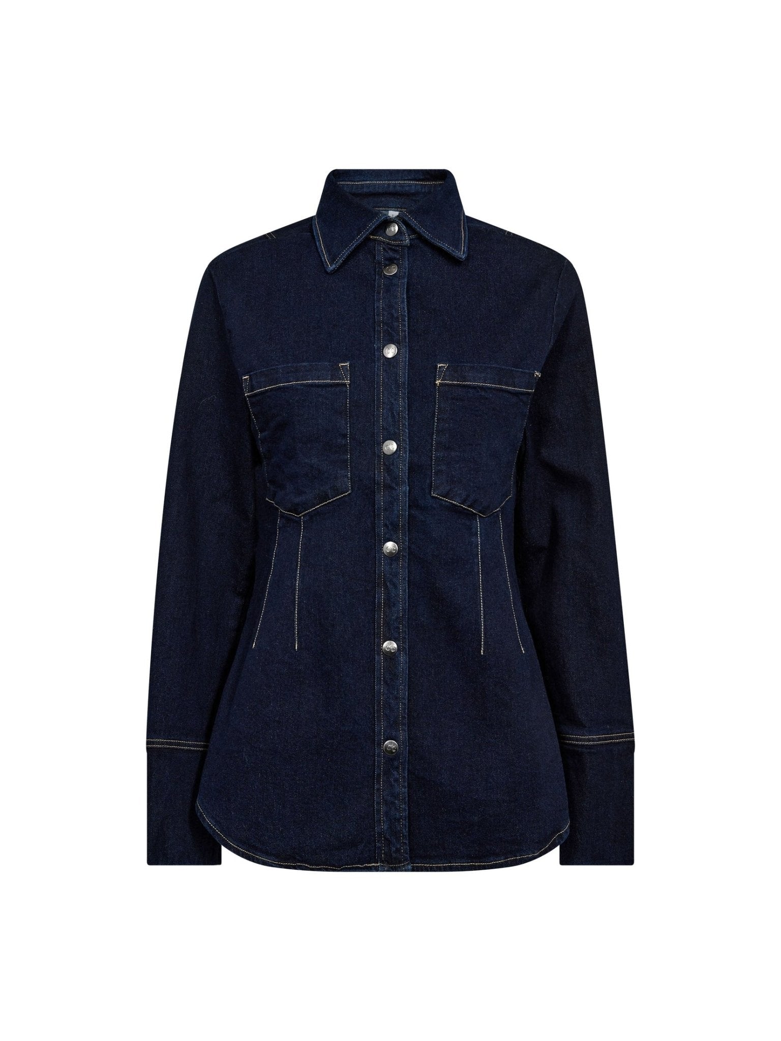 TheoCC Fitted Denim Shirt - Dark Denim - Co'couture