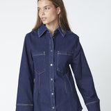 TheoCC Fitted Denim Shirt - Dark Denim - Co'couture