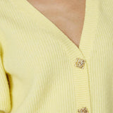 TheresaCC SS Cardigan - Pastel Yellow - Co'couture