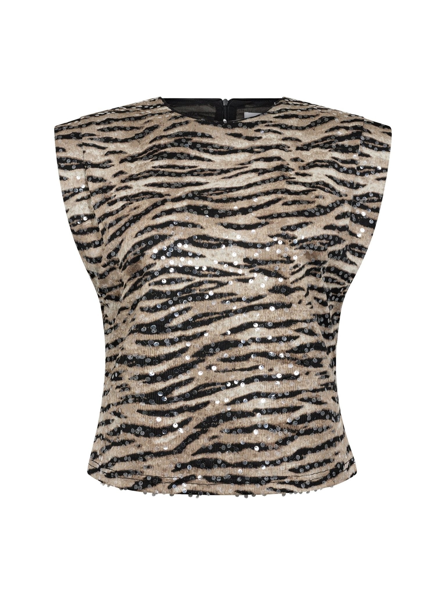 TigerCC Sequin Top - Bone - Co'couture