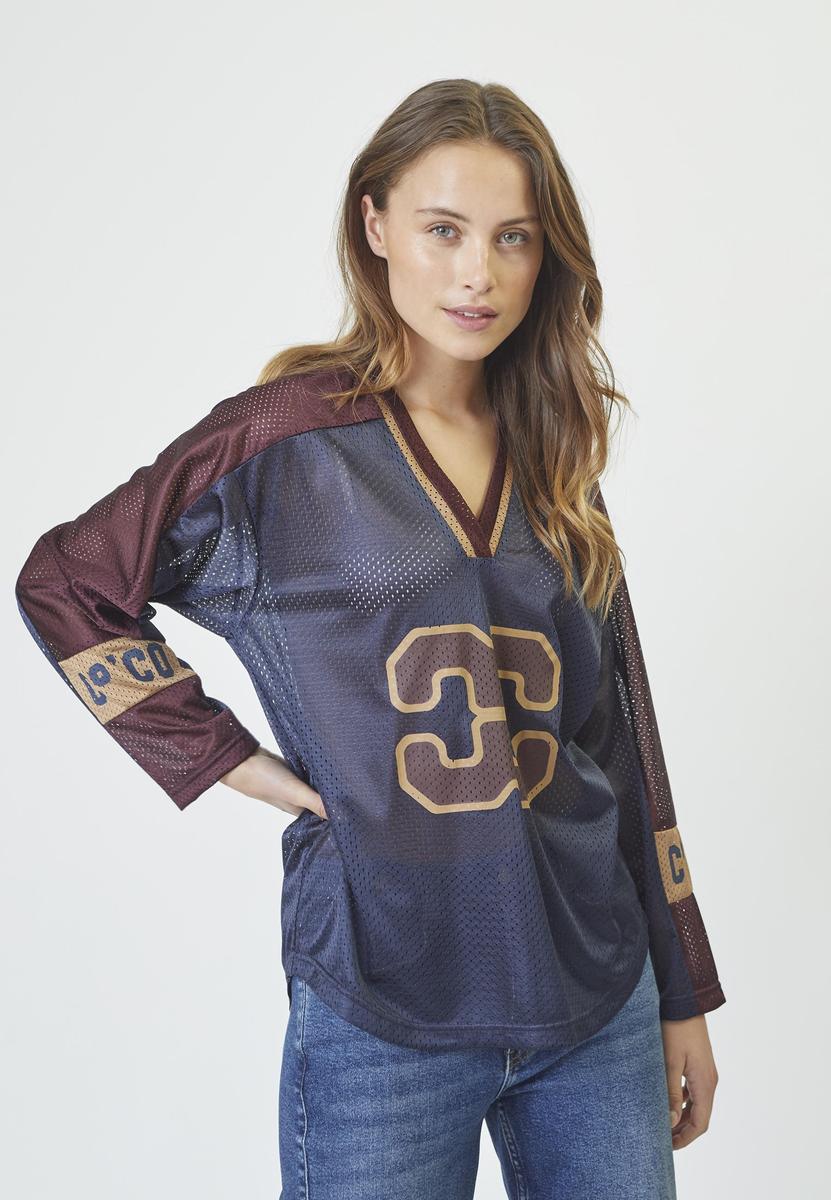 TreyCC Logo Blouse - Navy - Co'couture