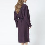 TrinnyCC Stripe Batwing Dress - Plum - Co'couture