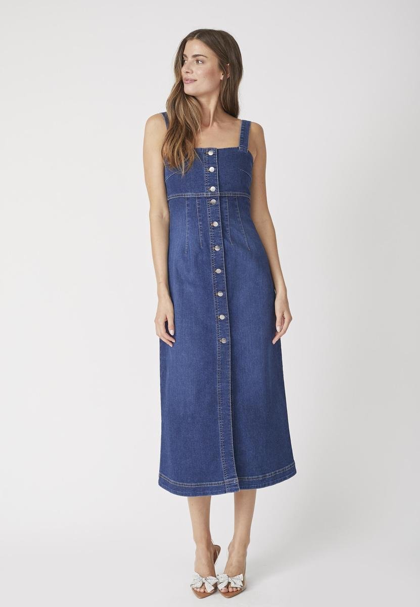 TylerCC Denim Long Dress - Denim blue - Co'couture