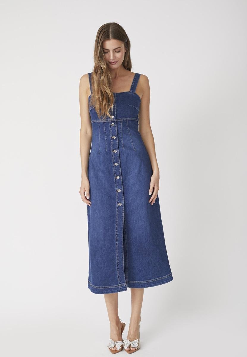 TylerCC Denim Long Dress - Denim blue - Co'couture