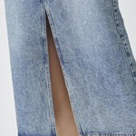 VikaCC Slit Denim Skirt - Denim blue - Co'couture