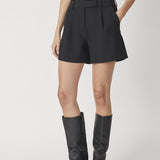 VolaCC Crop Pleat Shorts - Black - Co'couture