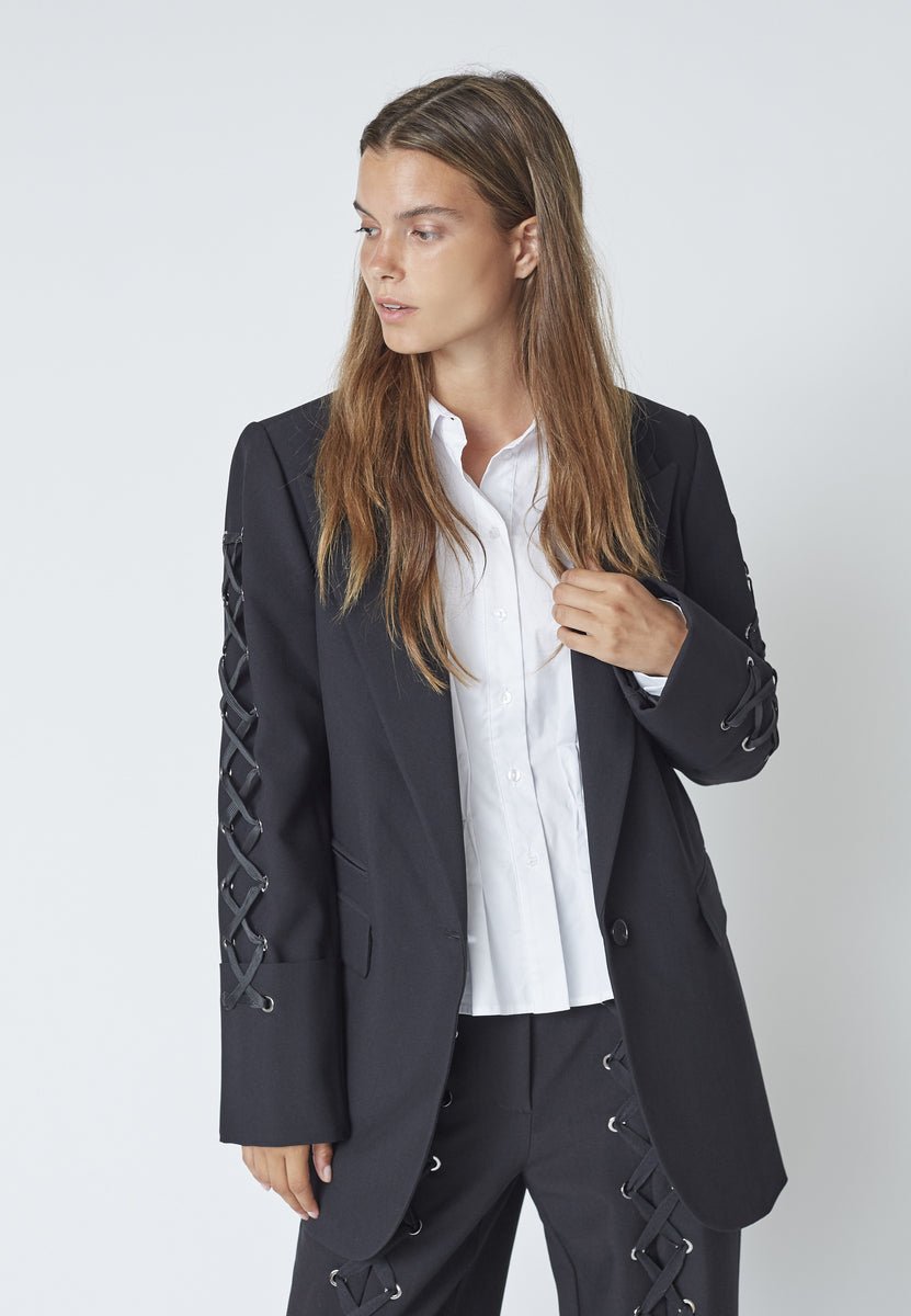 VolaCC Eyelet Blazer - Black - Co'couture