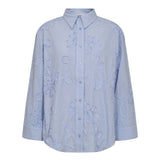 XavierCC Stripe Flower Shirt - Pale Blue - Co'couture