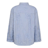 XavierCC Stripe Flower Shirt - Pale Blue - Co'couture
