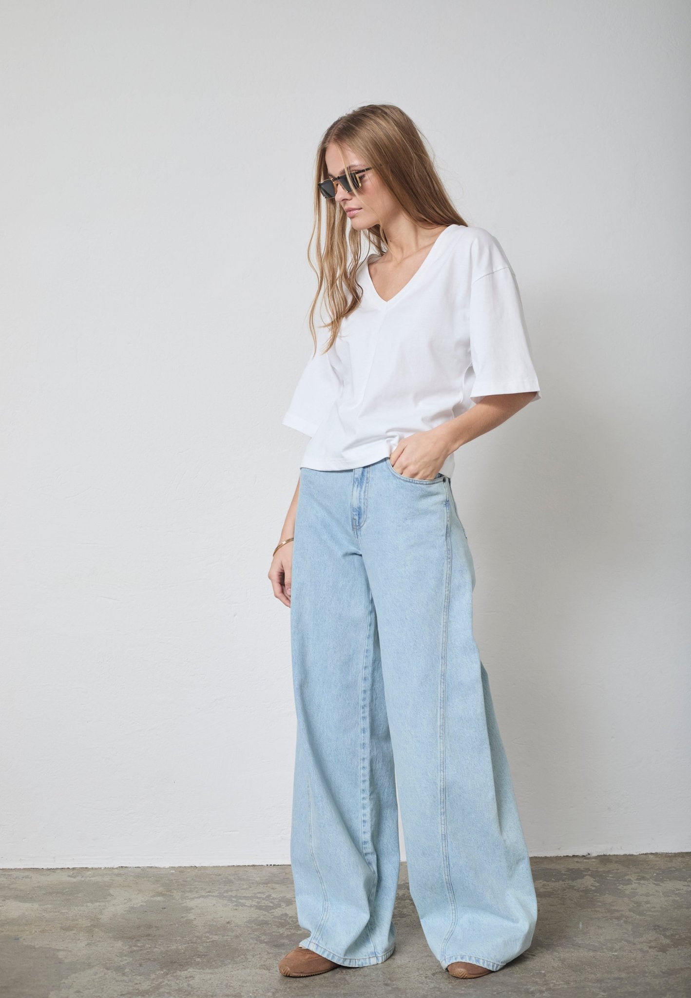 ZengaCC Tee V - Neck - White - Co'couture